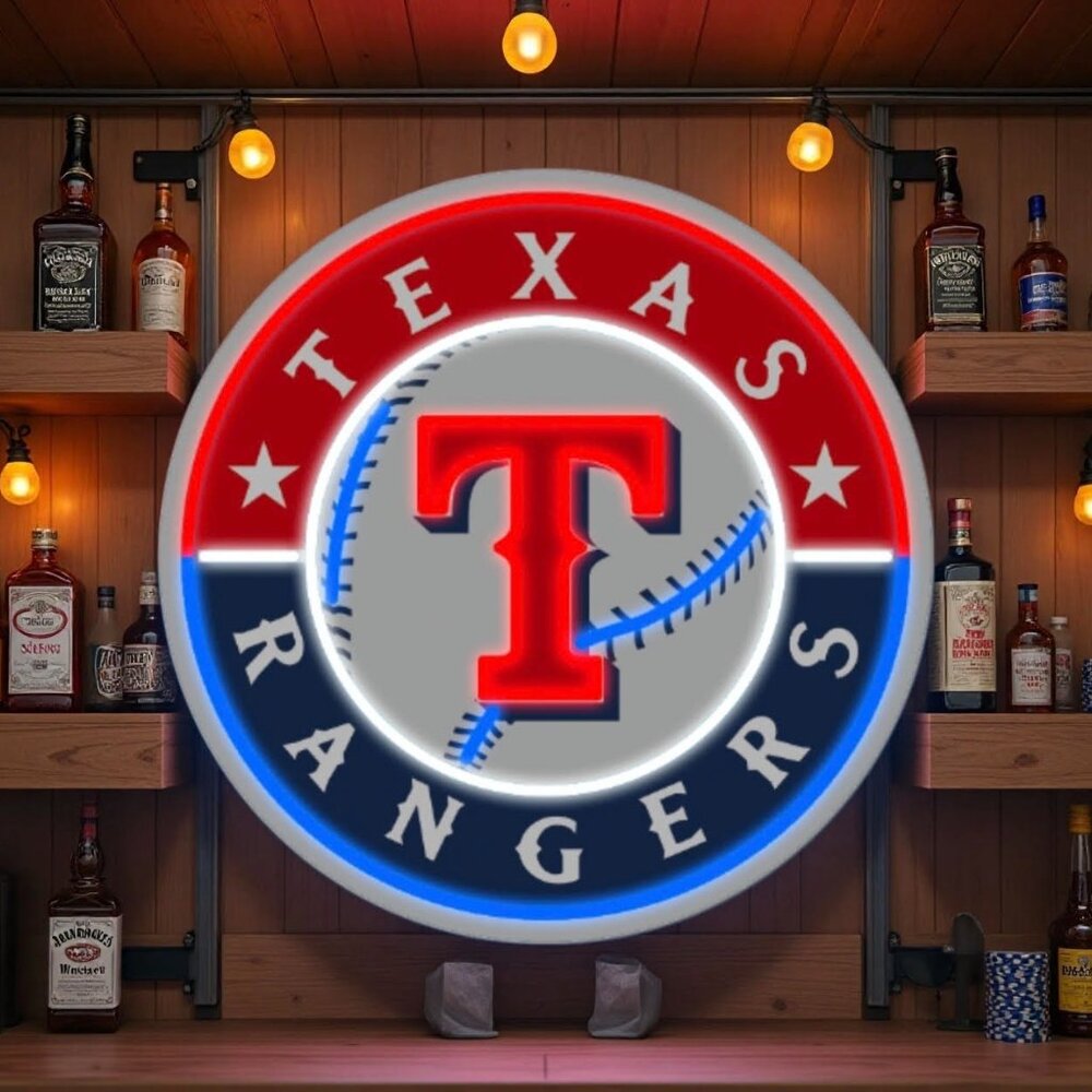 TEXAS RANGERS NEON LED SIGN - Picture 2 of 3